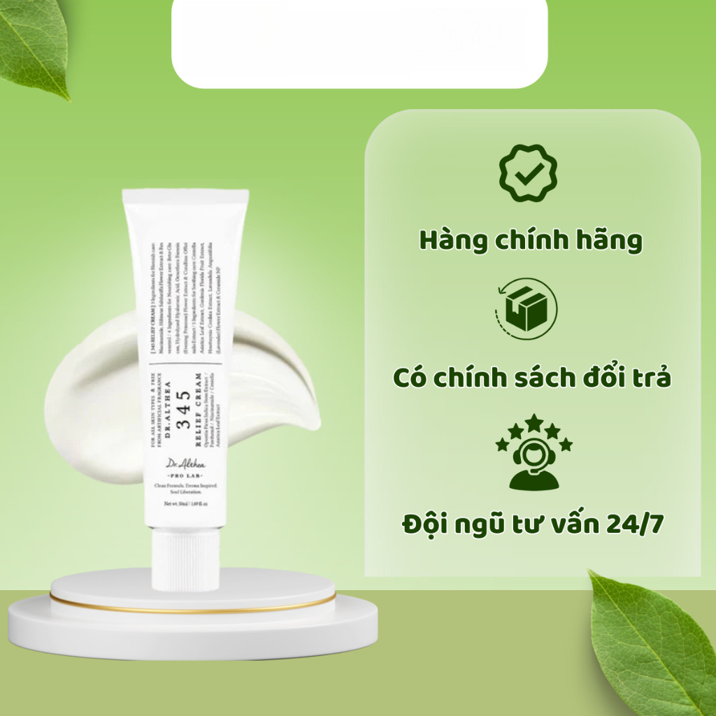 Kem làm dịu, phục hồi da DR.ALTHEA 345 Relief Cream 50ml - Dr Mạnh