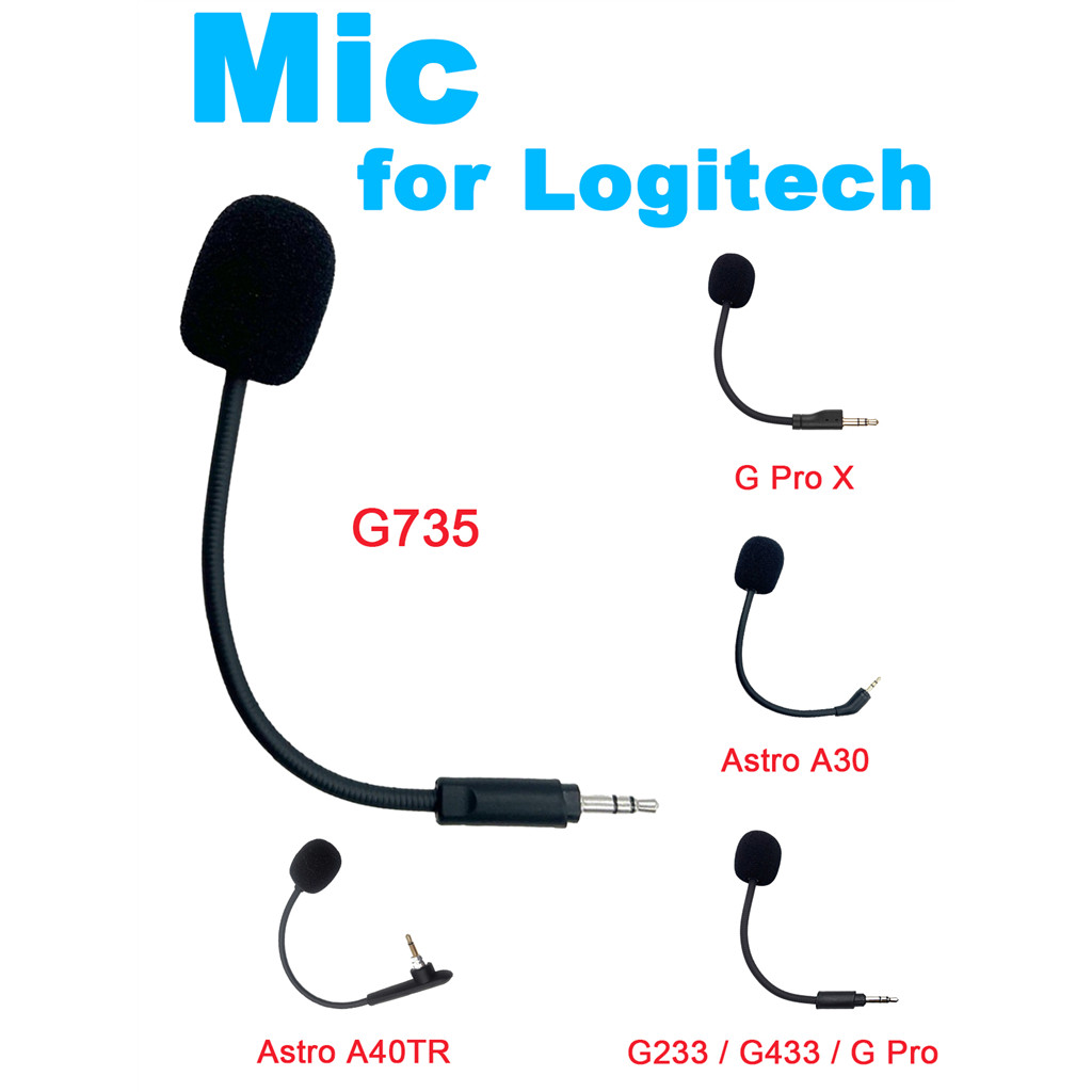 Trò Chơi Thay Thế Mic Cho Logitech Asteo A30 A40 A40TR G735 G233 G433 G Pro X GProX Tai Nghe Chơi Ga