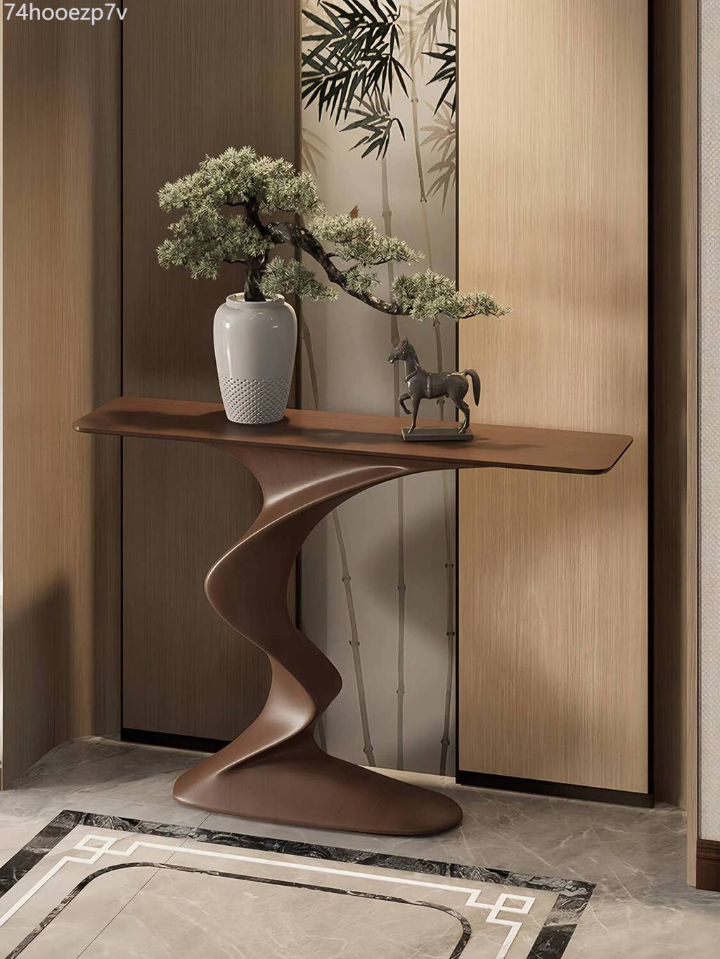 (Giá Hủy Diệt) Bàn trang trí phong cách Trung Quốc mới Yuanman Yingkesong, bàn console lối vào màu