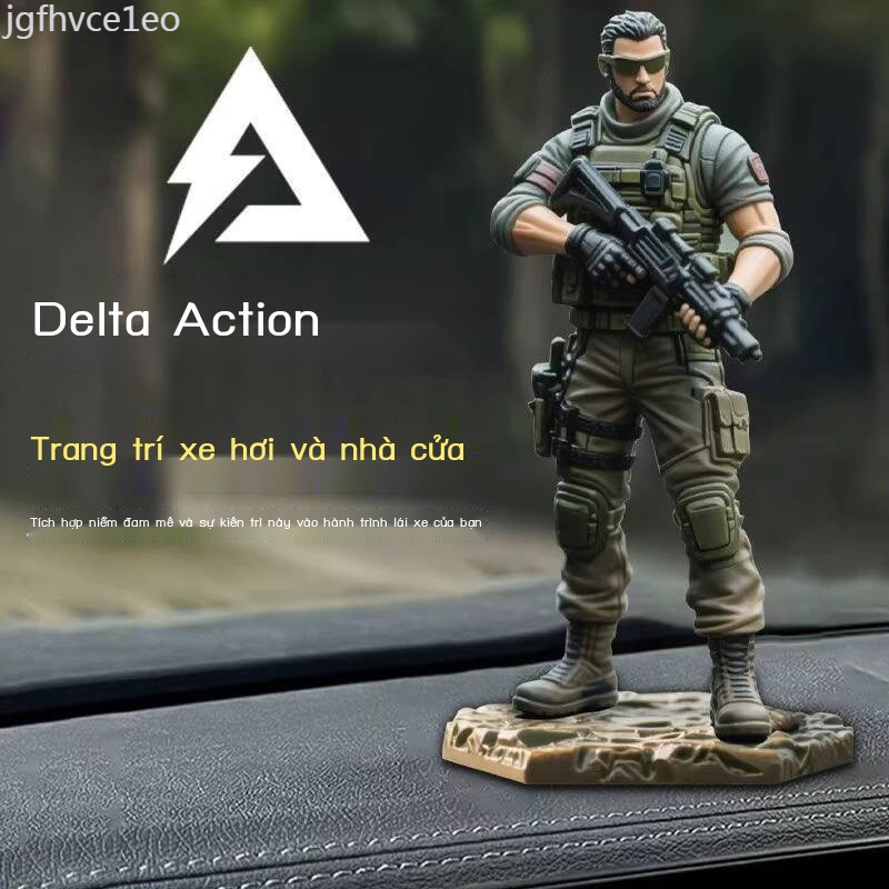 [Ảnh thật/Sẵn]  Bộ ba tượng mô hình nhân vật Delta Force, đồ lưu niệm, bảng điều khiển ô tô, phụ ki