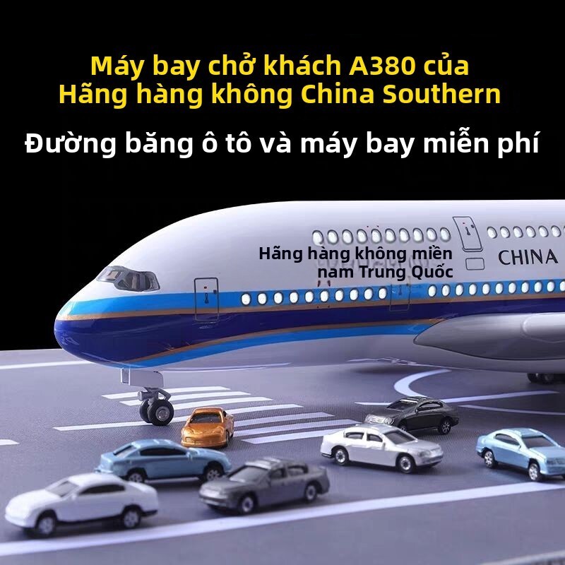 51cm Mô A380 Air, hình chở khách A380, quà lưu niệm mô phỏng máy bay Airbus của hãng hàng không Chin