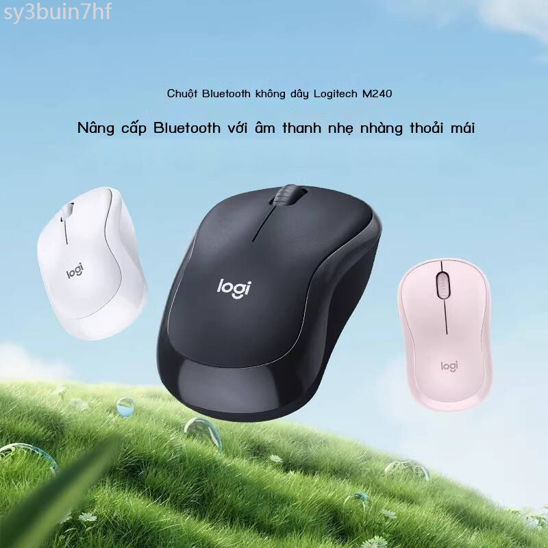 [ Siêu Tiết kiệm] Chuột Bluetooth không dây Logitech M240 dành cho nữ, bộ bàn phím Apple máy tính b