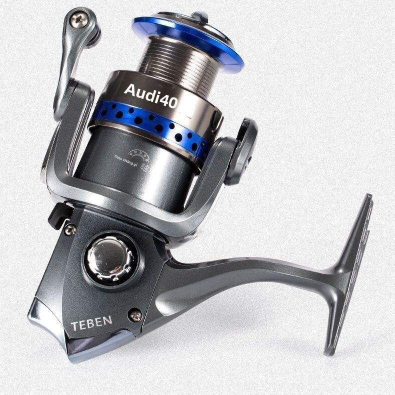 Máy cá Teben Fishing Tackle Audi Economic Edition, dây, quay, đầu hoàn toàn bằng kim loại, biển, cần