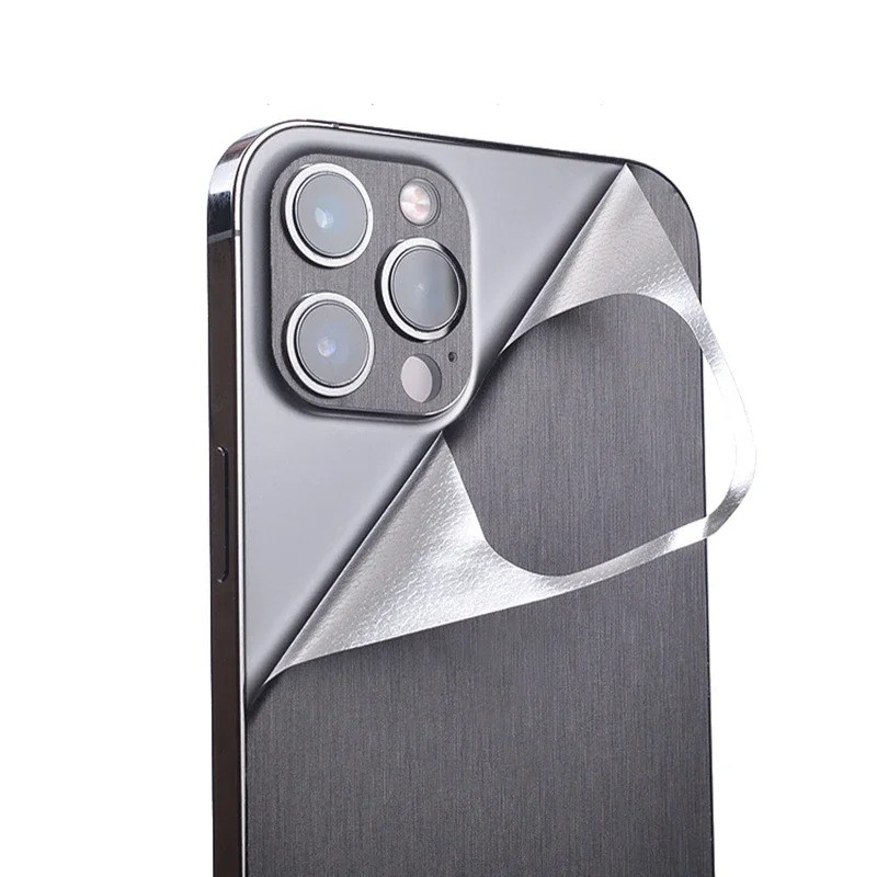 Chải Vẽ Decal Da Cho iPhone 15 Pro Max 15 Pro Mỏng Mờ Điện Thoại Bảo Vệ Mặt Sau Phim Dán Cho iPhone 