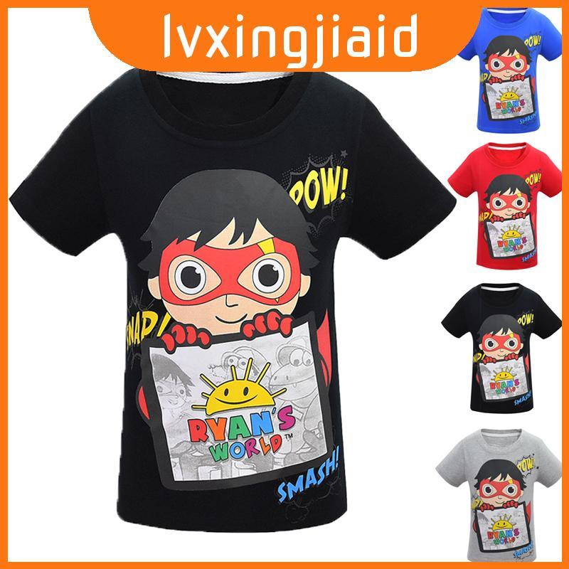 Ryan Playful Toys Review Phim Hoạt Hình In Áo Thun Phong Cách Mùa Hè Vui Vẻ Cho Bé Gái Và Bé Trai