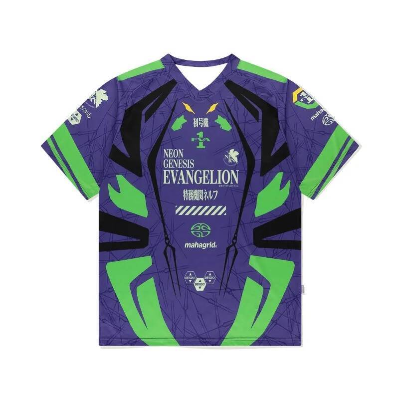 Áo Thun Jersey EVA Unit-01 Neon Genesis Evangelion - Thiết Kế Mecha Trend Y2K