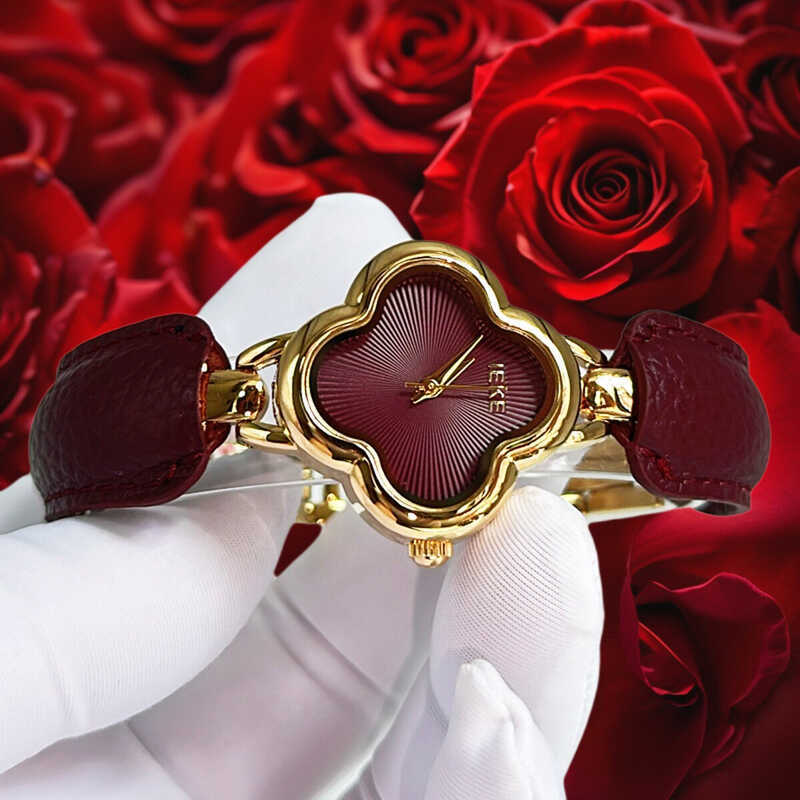 Đồng hồ đeo tay cỏ bốn lá Đồng hồ nữ Encore Red Bracelet Đồng hồ nữ IEKE Watch 88250