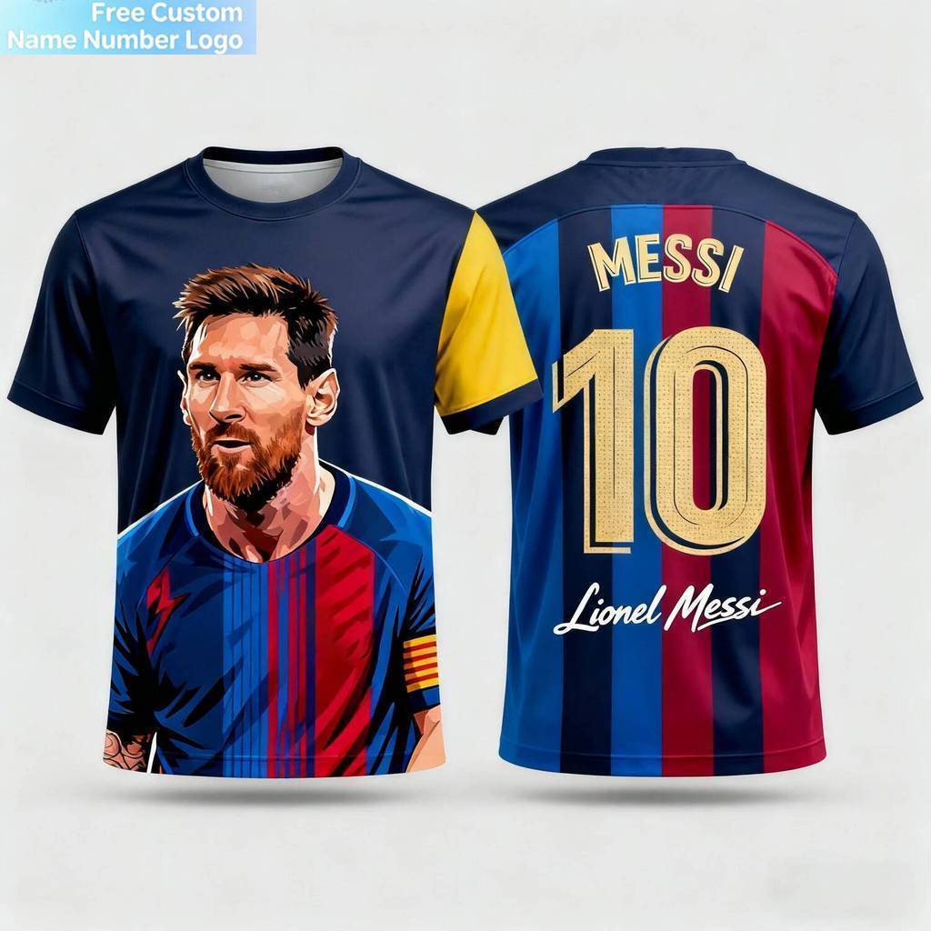 Tùy Chỉnh Tên Đội 2026 - Áo Bóng Đá Thời Trang 3DPrint Cho Mùa Hè, Phù Hợp Nam Nữ Và Trẻ Em