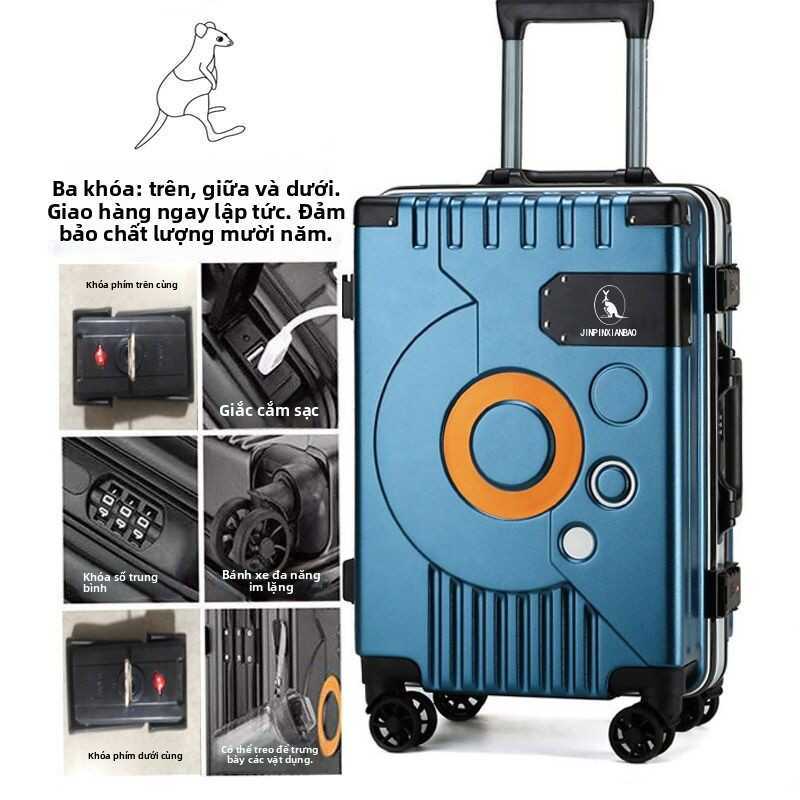 Vali kéo bền bỉ 20inch 24inch dành cho nam giới, vali du lịch 26inch dành cho nữ sinh viên, vali có 
