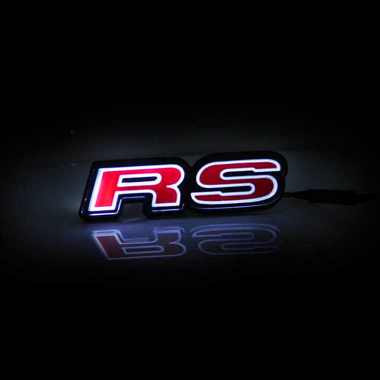 Thích hợp cho RSRS Đuôi Huy Hiệu Civic RS Xe Logo Phù Hợp Với RS Dán Nhãn RS Lưới Đèn LED Có Nhãn Đỏ