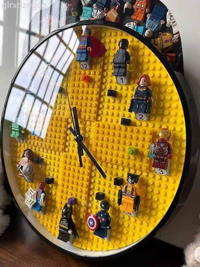 [Hàng có sẵn/Ảnh thật] Đồng LEGO DIY trẻ em, treo tường phòng ngủ, đồng hồ để bàn, vật trang trí bà