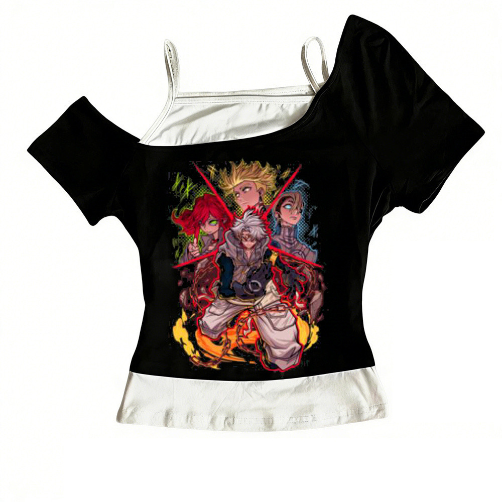 Gachiakuta Crop Top Fairy Slim Fit - Phong Cách Shoujo Gyaru Cho Giới Trẻ 2025