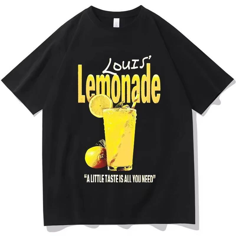 Áo Thun Cotton Nam Nữ Retro Year 2026 - Louis Tomlinson Lemonade 2025, Size Oversize