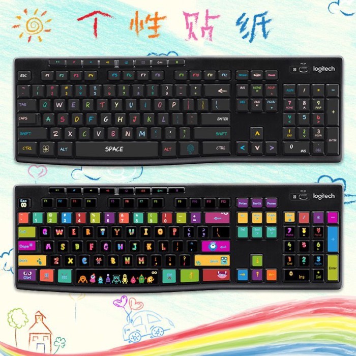 Thích hợp cho Logitech MK275 K270 MK270 MK295 MK200 MK260 Bàn Phím Để Bàn Phím Nút Dán