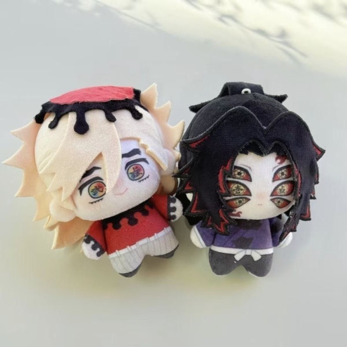 Demon Slayer phụ kiện Doma Kokushibo 10cm búp bê bông in hình thể NuNu Akaza móc khóa có sẵn