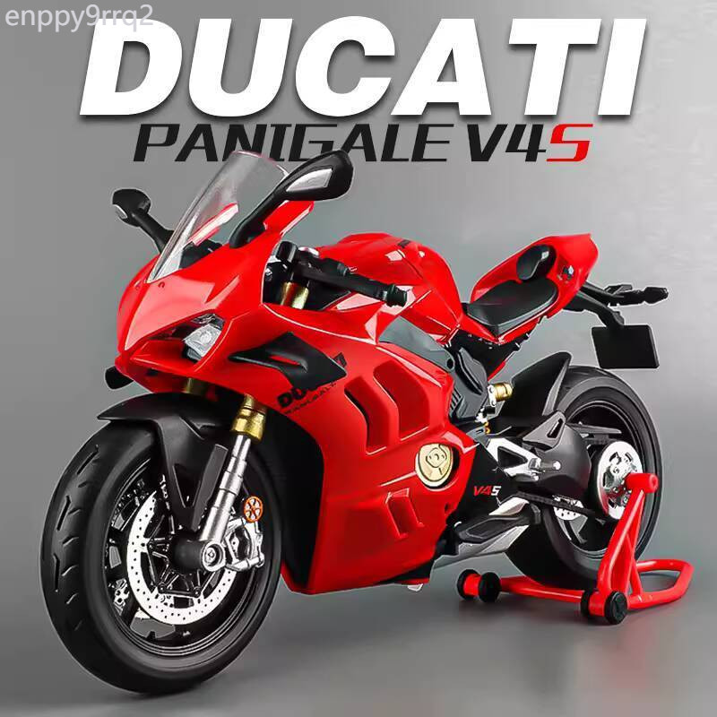 [ 𝐇𝐎𝐓 𝐃𝐄𝐀𝐋] Mô hình máy Ducati V4S tỷ lệ 1:9, trang trí sưu tầm bằng hợp kim thật, đồ chơi l