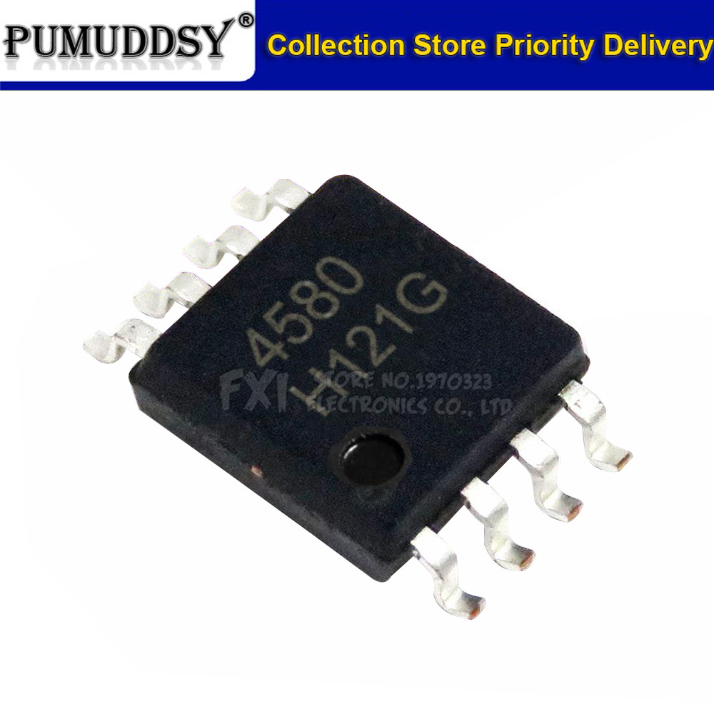 10 CHIẾC NJM4580M NJM4580 SOP8 SOP 4880M SMD NJM4558D NJM4580E NJM4558 NJM4580 mới nguyên bản