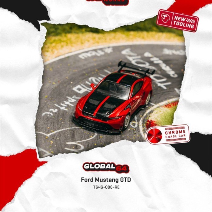 TW 1: 64 Ford Mustang GTD Mẫu xe hợp kim Tarmac Works
