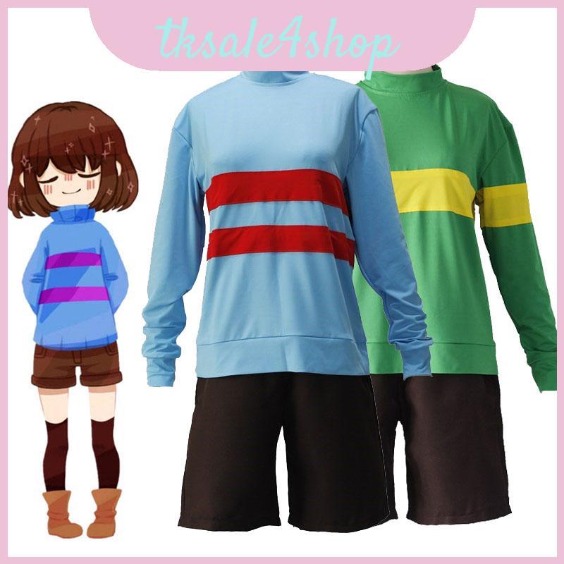 Trang phục Cosplay Undertale Frisk Chara thoải mái để đóng vai và mặc hàng ngày