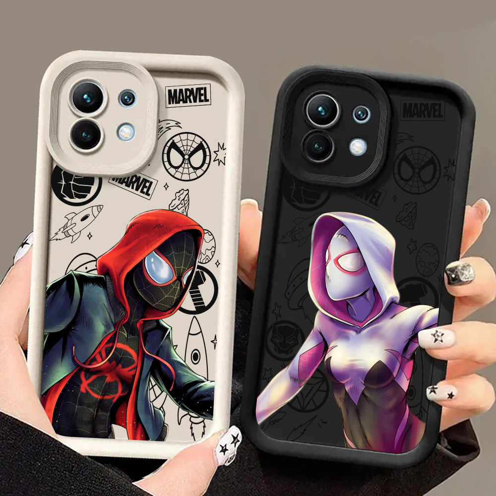 Ốp Điện Thoại Spiderman Miles Morales Gwen Deadpool Cho Xiaomi 17 Pro 15 Utra 13T 14T 15T Pro POCO M