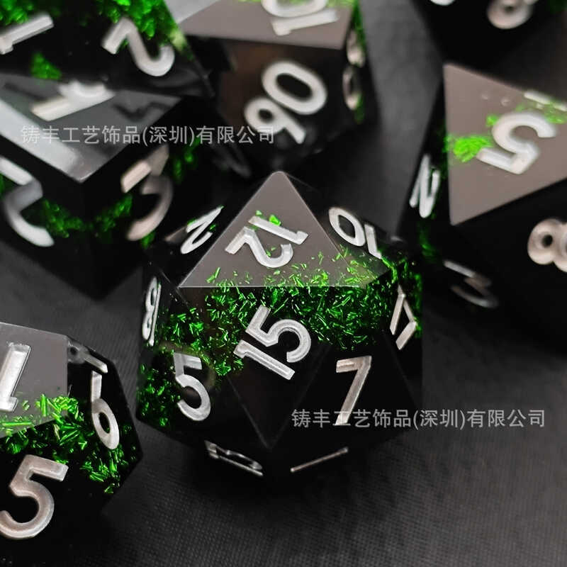 Xúc xắc nhựa Sandwich ba lớp DND Dice Dungeon và Dragon Polyhedron Board Game Dice
