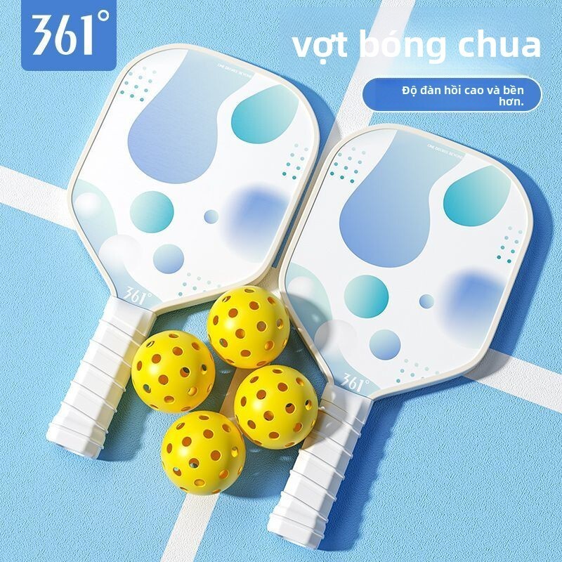Bộ vợt tập luyện Pickleball 361 Degree thi đấu Pickleball, làm bằng sợi thủy tinh, dành cho trẻ em v
