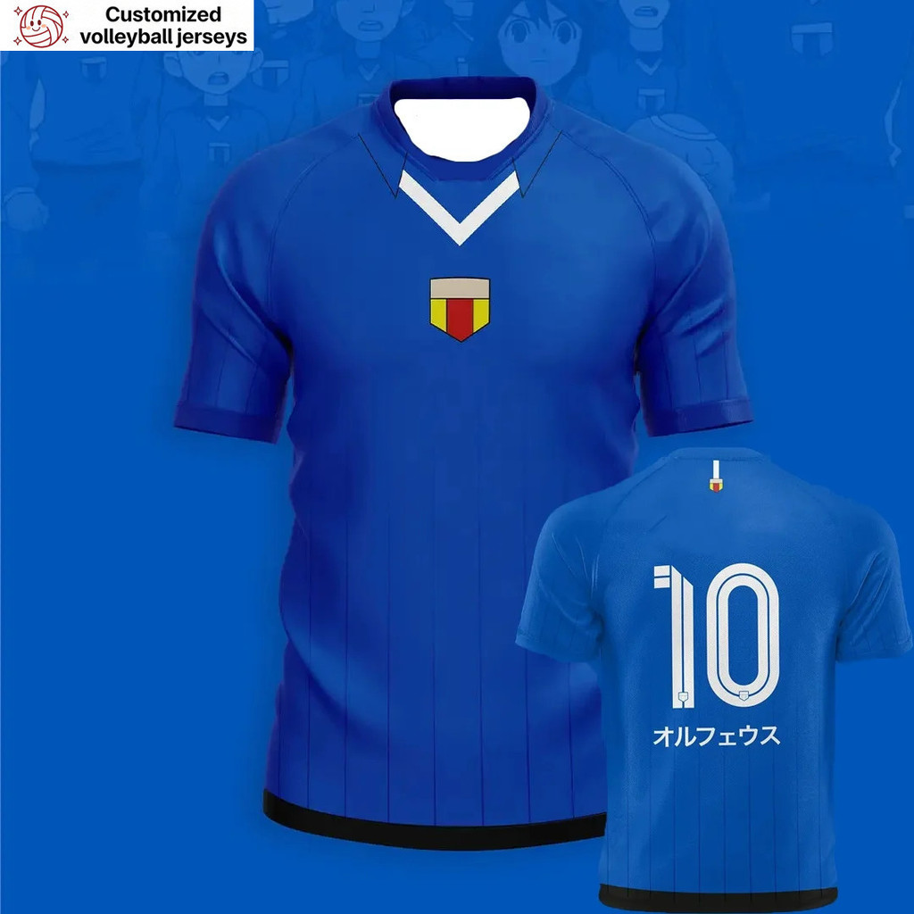 Nhật Bản jersey anime bóng đá Inazuma Eleven Kaio cho bé trai và gái, quần áo thể thao thoáng khí nh