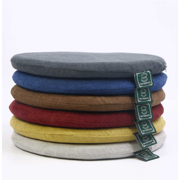 UQQK Muji Giả Cashmere Tròn Đệm Tatami Đệm Ghế Đệm Memory Foam Mềm Đệm Mông Đệm