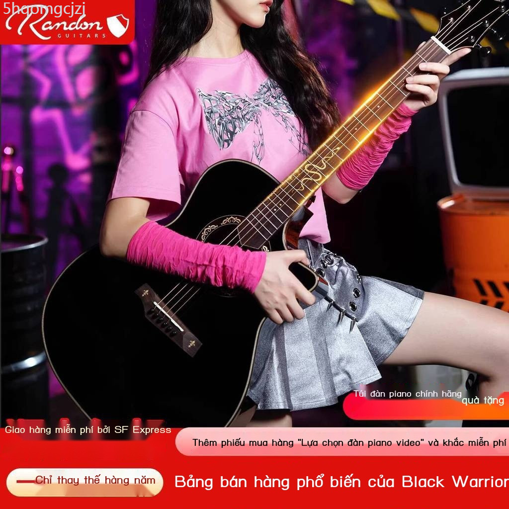 HOT- [ Ảnh thật ] Guitar Randon Blue Shield AS Spirit Snake Black Warrior cho người mới bắt đầu, tr
