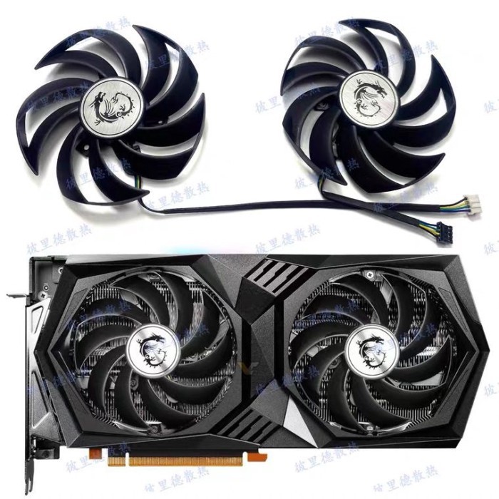Quạt đồ họa MSI RTX3050 3060 3060ti GAMING X Magic Dragon PLD10010S12HH