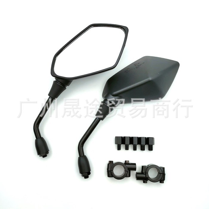 Đa Năng Đen ATV Xe Đạp Bốn Gót ATV Xe Máy Gương Chiếu Hậu ABS Điện Phụ Kiện Xe Đạp Phản Quang