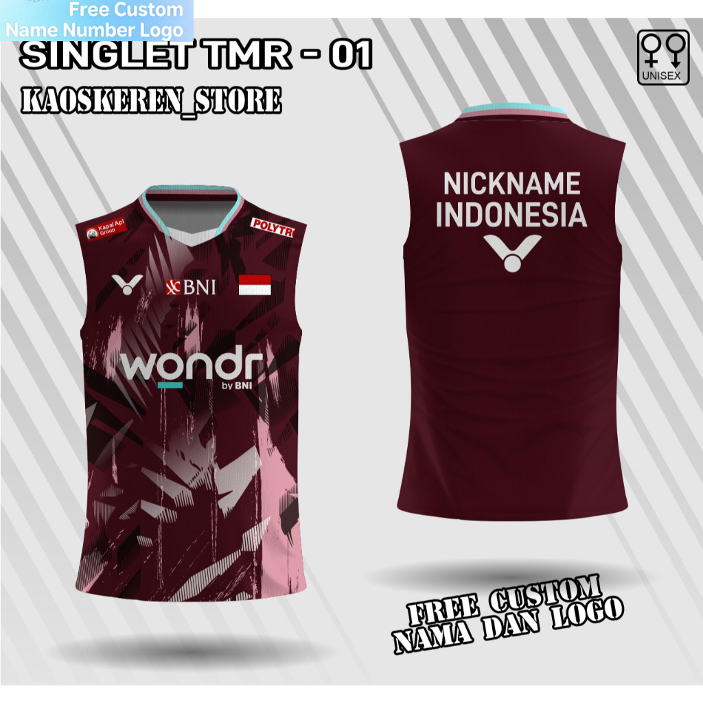 BWF World Tour 2026 Áo Cầu Lông Fadia Tiwi Cầu Lông Thái Lan Master 2026 Cầu Lông Singlet Jersey