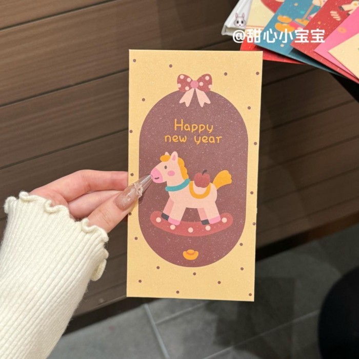 Năm mới 2026 Ngọ Phim hoạt hình Dễ thương Cá tính Sáng tạo Tiền may mắn Đặc biệt Lễ hội mùa xuân Gó