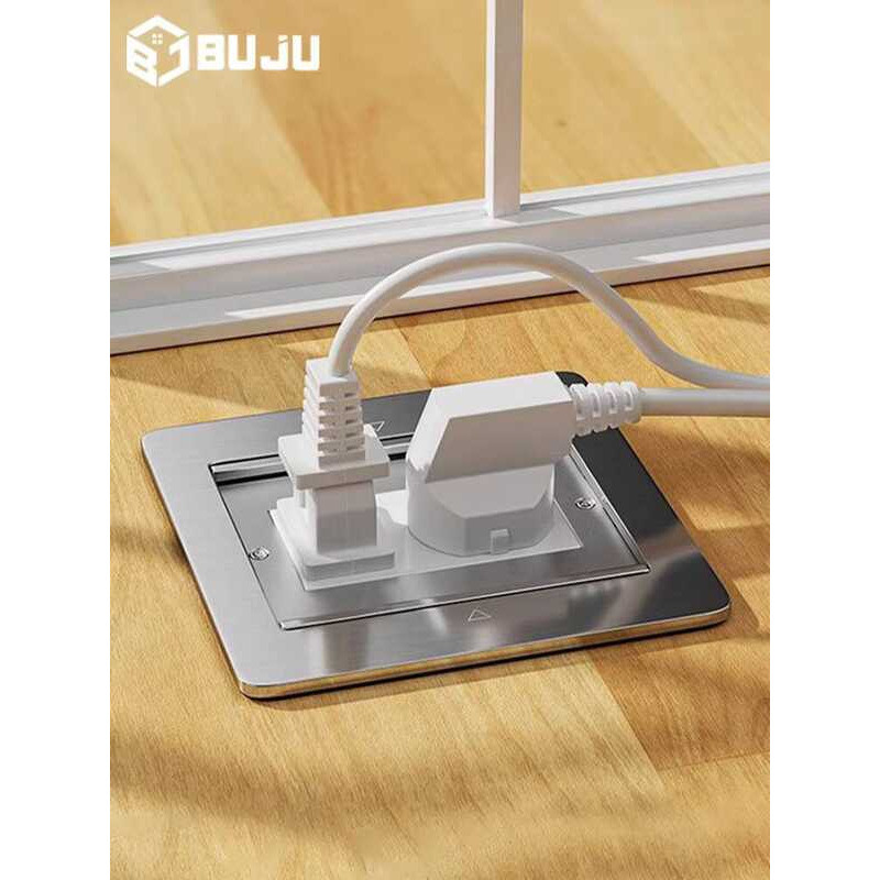 Benji Điện Quốc Tế Thép Không Gỉ Hai Cửa Loại Ổ Cắm Mặt Đất Vô Hình Mạnh Mẽ Hiện Tại Ổ Cắm Mặt Đất Đ