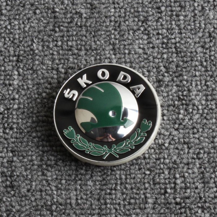 ..Mới * 'Skoda Hub Cap Logo Skoda Mingrui Xinrui Jingrui Hợp Kim Nhôm Vòng Thép Hub Trung Tâm Logo C
