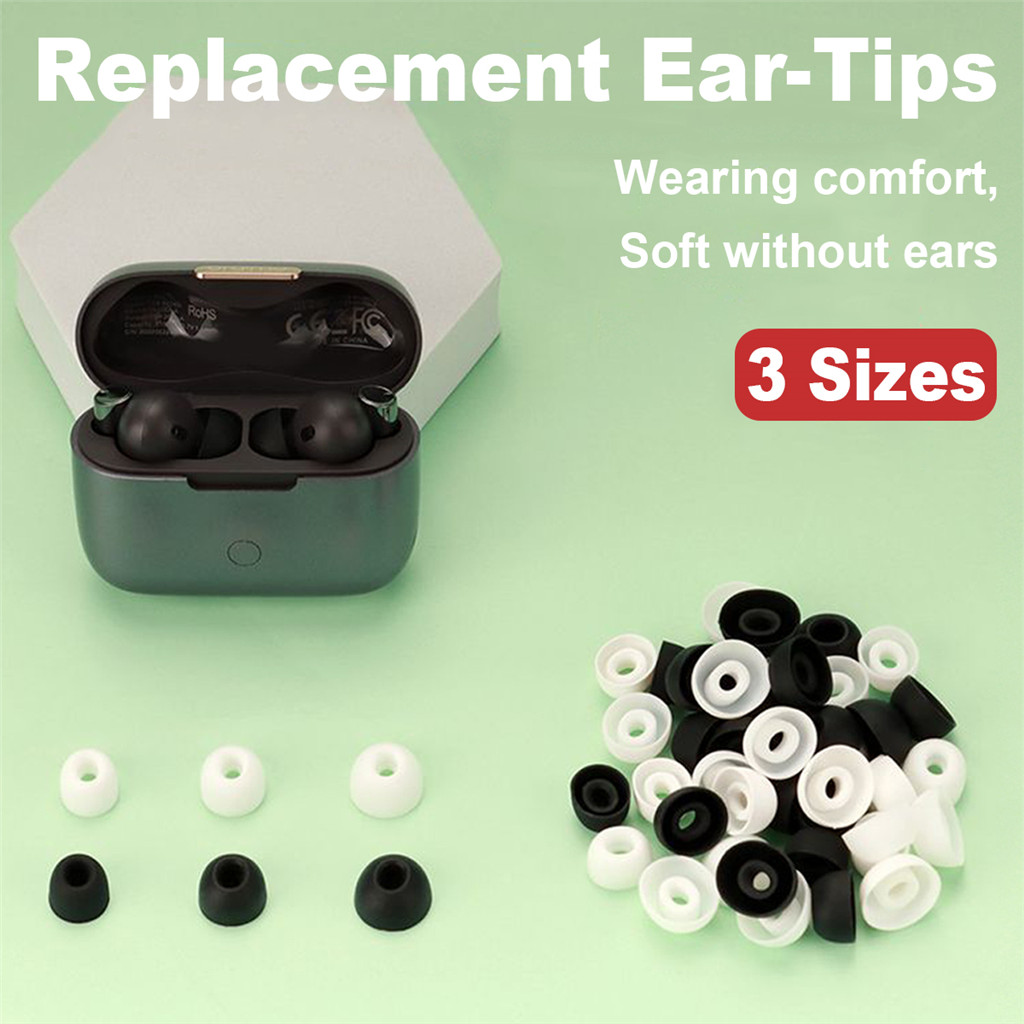 Đầu Tai Silicon Tương Thích Với Baseus WM01 W04 Plus WM02 W06 W12 Encok W3 Nút Tai Trong Tai Thay Th