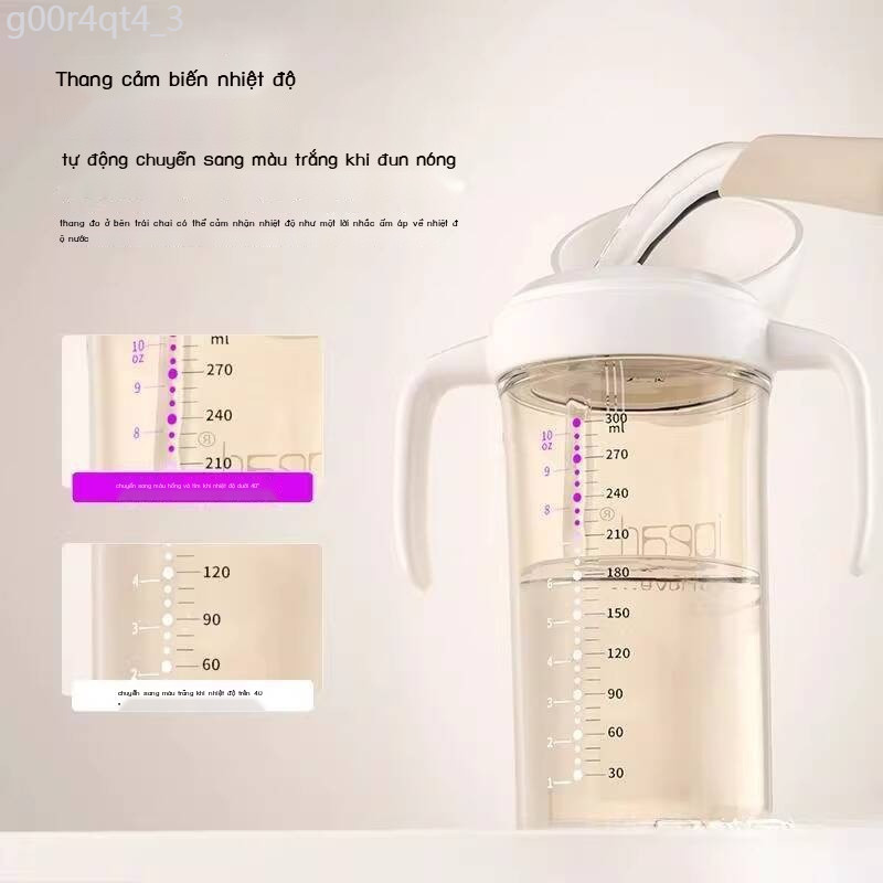 [Ảnh thật/Video] Ly nước bé MUJI nhập khẩu Nhật Bản, hút, uống trực tiếp cầu vồng, nắp lật, ly mỏ v