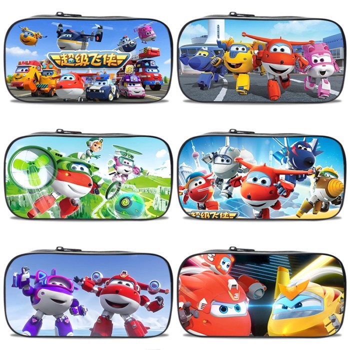 Hộp đựng bút chì Hộp đựng bút chì Super Wings Super Wings Biến đổi đôi cánh Học sinh tiểu học Hộp đự