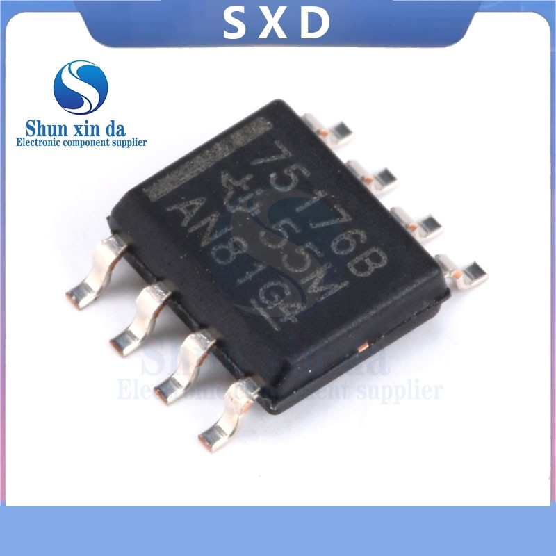 10 CÁI SN75176BDR 75176B SOP-8 SN75176 SN75176B SMD Bộ thu phát xe buýt vi sai IC