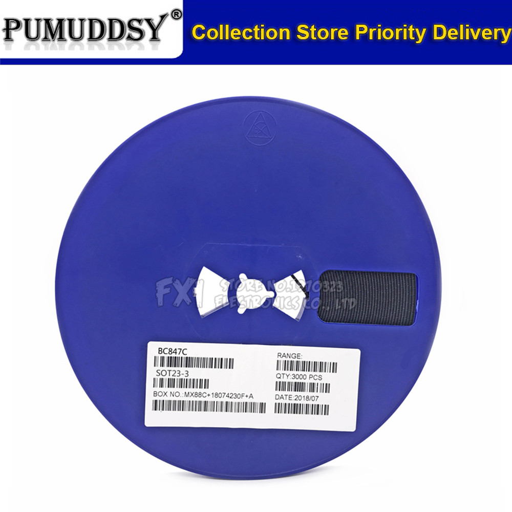 3000 CÁI BC847C BC847 SOT23 SOT SMD SOT-23 SOT23-3 1G bóng bán dẫn