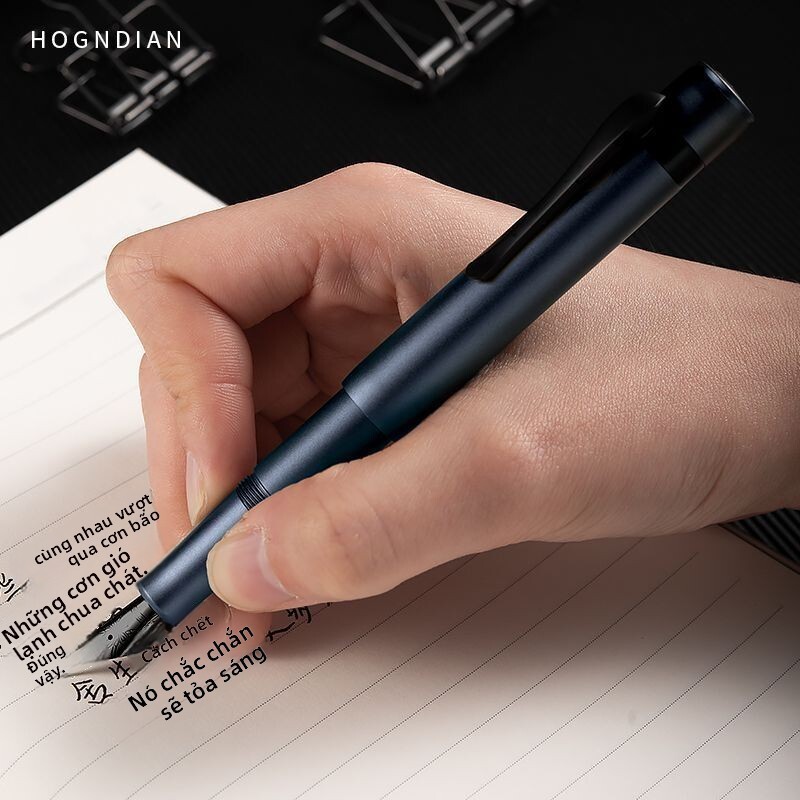 Bút thép ngắn Hongdian M2 dành nam nữ, bút viết văn phòng, tặng tinh tế và tiện dụng cho học sinh, q