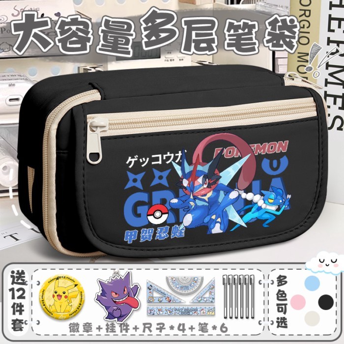 Sản phẩm mới Hộp đựng bút chì Pikachu Genga Sylveon Charizard Hộp đựng bút chì Pokémon Cô gái hoạt h