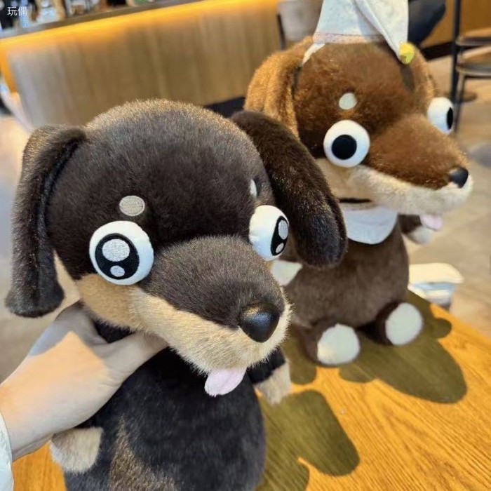 Order✨ Đồ trang trí búp bê chó dachshund ác cùng kiểu Douyin đồ chơi sang trọng gối búp bê quà sinh 