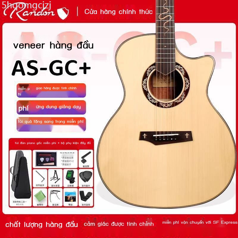 [GIÁ SỐC] Guitar Randon Blue Shield AS-GC Spirit Snake, guitar dân gian cho người mới bắt đầu, phiê