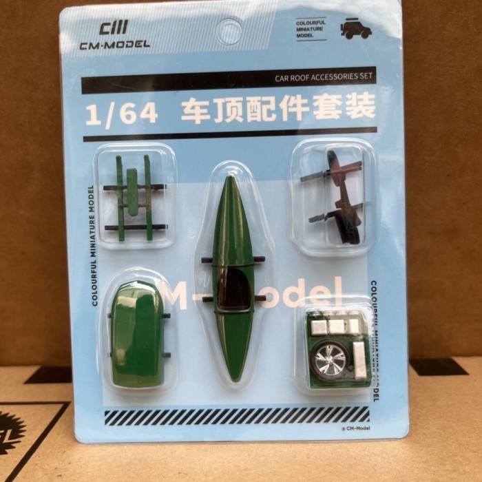 CM Model 1: 64 Hợp Kim Xe Mô Hình Ngoại Vi Túi Phụ Kiện Hành Lý Xe Đạp Kayaking Bộ 5 Món