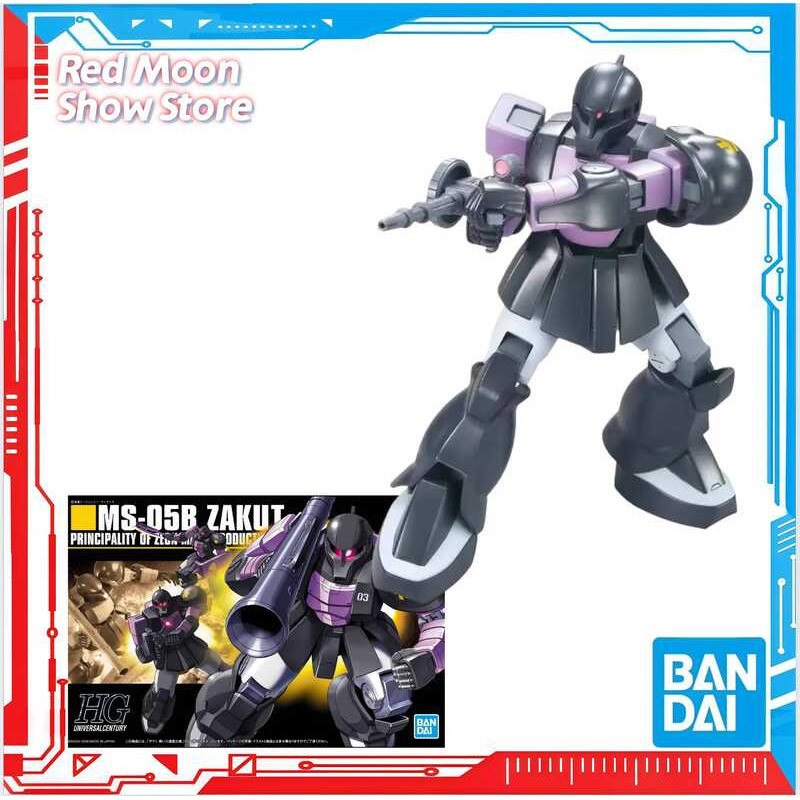 Bandai Có Hàng HGUC 068 1/144 MS-05 Black Triple Star Zaku 1 Mô Hình Lắp Ráp Đồ Chơi Quà Tặng