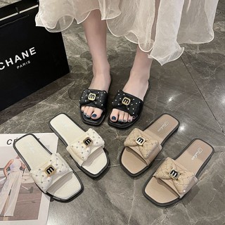 Dép nữ phiên bản Hàn Quốc Dép đi chơi thời trang Nơ phẳng Giày sandal bên ngoài 2026 Phong cách mới Dép xỏ ngón 