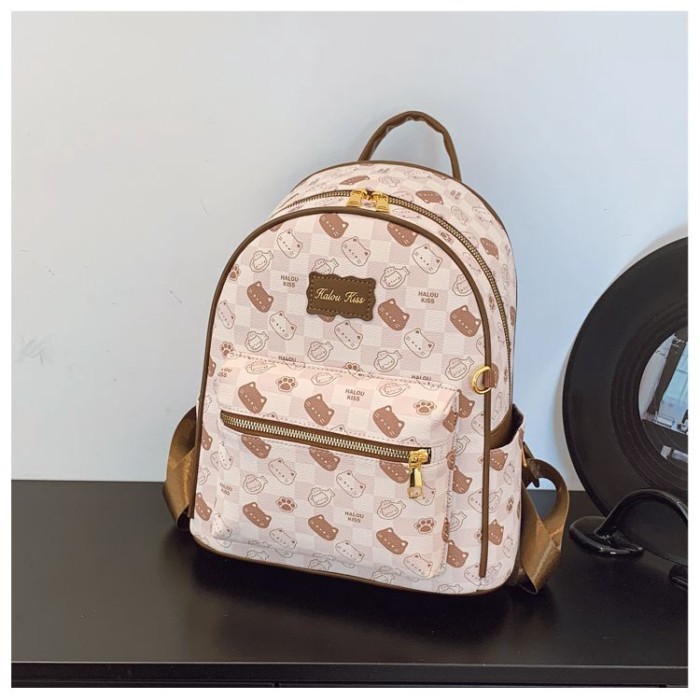 Ba lô du lịch đi làm Ba lô du lịch hình gấu mới dễ thương của Pleasure's