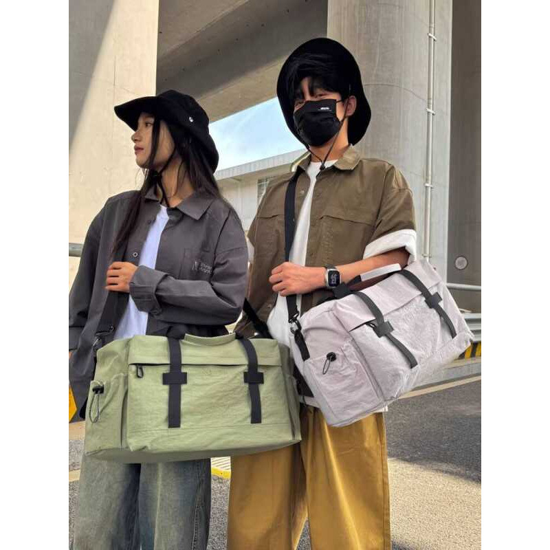 Túi du lịch đường ngắn Nội trú Nữ Túi hành lý cầm tay dung lượng lớn Công sở Du lịch Quần áo Lưu trữ Nam Thể thao Túi tập thể dục Di động