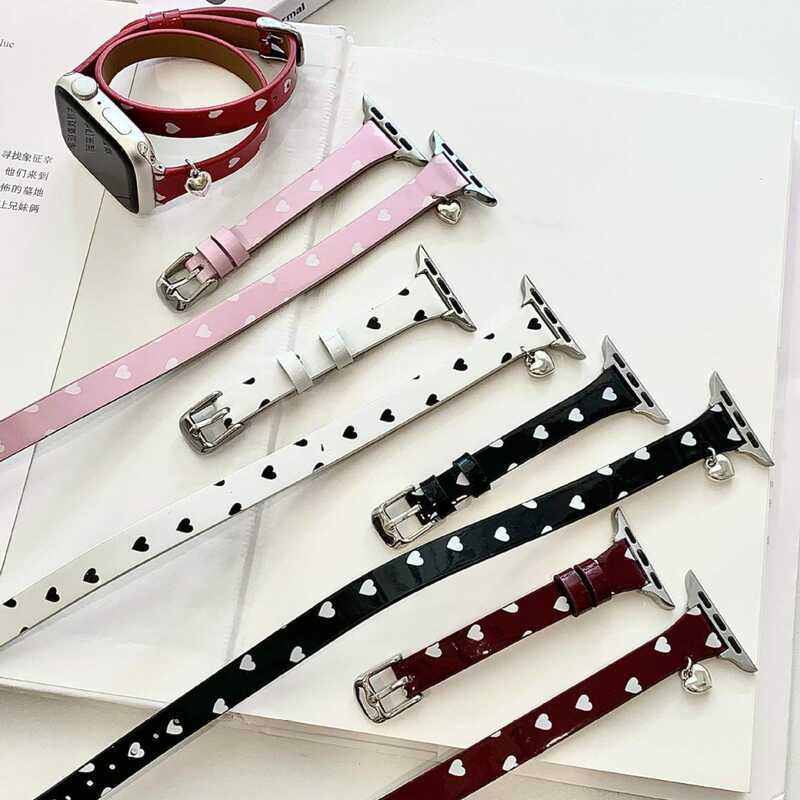 Phiên bản mở rộng Dây da chấm bi Thích hợp cho dây đeo Apple Watch iwatch10 /98765432Dây đeo SE